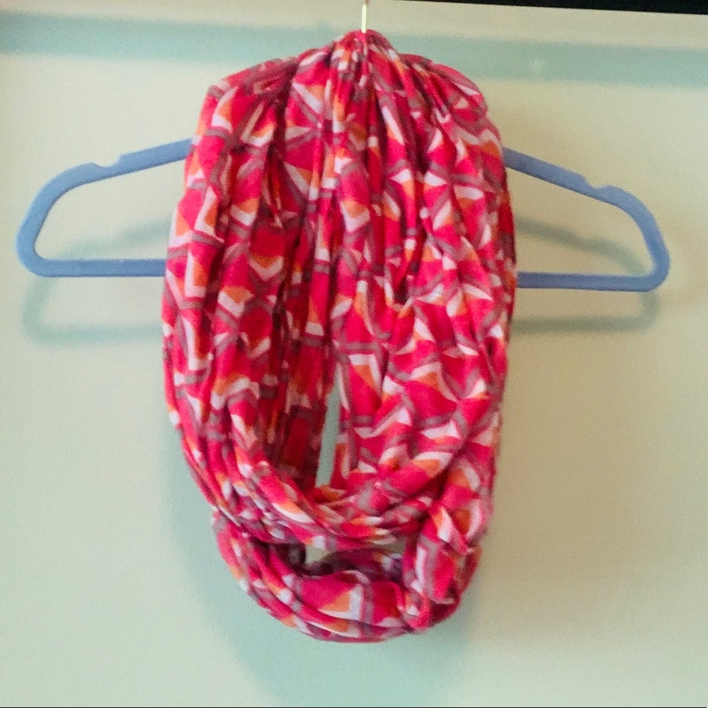 Vibrant Colorful Art Deco Patterned Summer Scarf